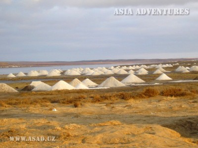 Добыча соли в Кызылкумах