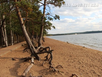 Пляж в оазисе Боровое