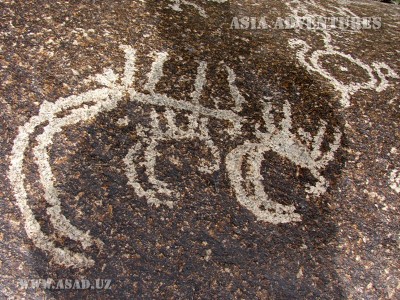 rock paintings, Ishkashim settlement - Tajikistan