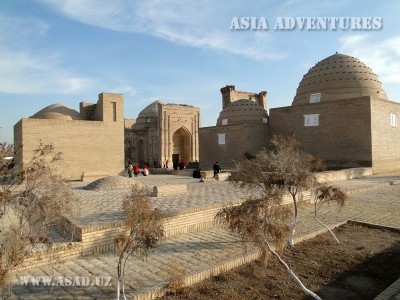 Group movzoleev Sultan Ali Al Kubra and Nadzhemetusha, Old Urgench, Turkmenistan